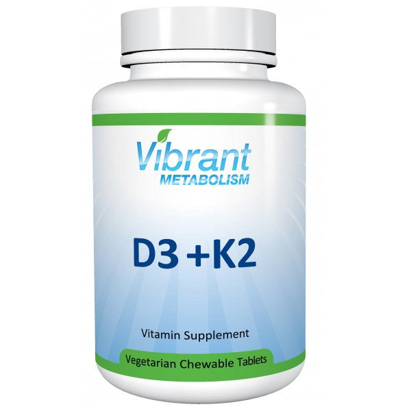 Vitamin D3 w Vitamin K2 (90 Vegetarian Chewable Tablets)